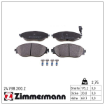 Piduriklotsi komplekt,ketaspidur ZIMMERMANN 24738.200.2