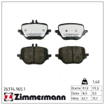 Piduriklotsi komplekt,ketaspidur ZIMMERMANN 26374.965.1