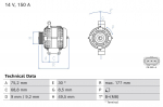 Generaator BOSCH 0 986 086 440