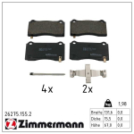 Piduriklotsi komplekt,ketaspidur ZIMMERMANN 26275.155.2