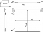 Kondensaator,kliimaseade MAHLE AC 499 000S