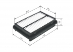 &Otilde;hufilter BOSCH F 026 400 090