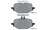 Piduriklotsi komplekt,ketaspidur TEXTAR 2652601