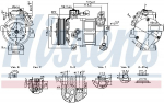 Kompressor,kliimaseade NISSENS 890596