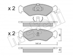 Piduriklotsi komplekt,ketaspidur METELLI 22-0073-0