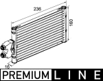 &Otilde;liradiaator, automaatkast MAHLE CLC 74 000P