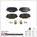 Piduriklotsi komplekt,ketaspidur ZIMMERMANN 26841.180.2