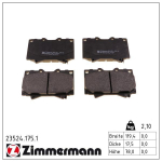 Piduriklotsi komplekt,ketaspidur ZIMMERMANN 23524.175.1