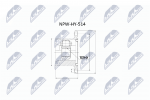 Liigendlaager, veov&otilde;ll NTY NPW-HY-514