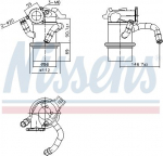 Radiaator,heitgaaside tagasijooks NISSENS 989422