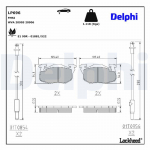 Piduriklotsi komplekt,ketaspidur DELPHI LP696