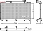 Radiaator,mootorijahutus DENSO DRM44048