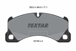 Piduriklotsi komplekt,ketaspidur TEXTAR 2214801