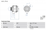Generaator BOSCH 0 986 049 111
