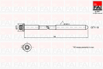 Klapikaanekruvikomplekt FAI AutoParts B1139