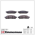 Piduriklotsi komplekt,ketaspidur ZIMMERMANN 25087.170.1
