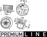 Salongipuhur MAHLE AB 148 000P