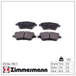 Piduriklotsi komplekt,ketaspidur ZIMMERMANN 25134.170.1