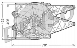 Ventilaator,mootorijahutus DENSO DER09101
