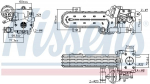 Radiaator,heitgaaside tagasijooks NISSENS 989413
