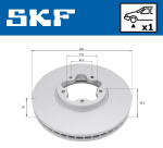 Piduriketas SKF VKBD 81283 V1