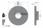 Brake Disc TEXTAR 92017203