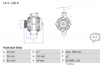Generaator BOSCH 0 986 049 010