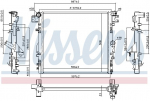 Radiaator,mootorijahutus NISSENS 61037