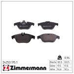 Piduriklotsi komplekt,ketaspidur ZIMMERMANN 24253.175.1