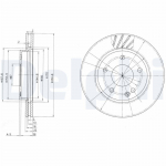 Piduriketas DELPHI BG3395