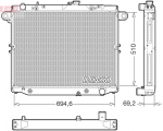 Radiaator,mootorijahutus DENSO DRM50148