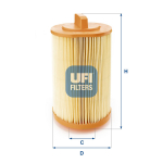 &Otilde;hufilter UFI 27.486.00
