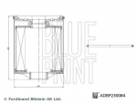 K&uuml;tusefilter BLUE PRINT ADBP230084