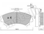 Piduriklotsi komplekt,ketaspidur METELLI 22-0216-1
