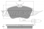 Piduriklotsi komplekt,ketaspidur TOMEX Brakes 11-821