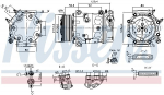 Kompressor,kliimaseade NISSENS 890780