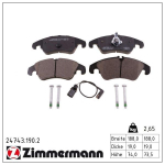 Piduriklotsi komplekt,ketaspidur ZIMMERMANN 24743.190.2