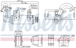 Radiaator,heitgaaside tagasijooks NISSENS 989407