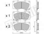 Piduriklotsi komplekt,ketaspidur METELLI 22-0454-0