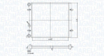 Radiaator,mootorijahutus MAGNETI MARELLI 350213166700