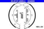 Piduriklotside komplekt,seisupidur ATE 03.0137-4009.2