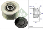 Generaatori vabak&auml;ik Schaeffler INA 535 0177 10