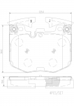 Piduriklotsi komplekt,ketaspidur BREMBO P06099NX