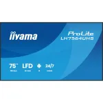 iiyama ProLite LH7564UHS-B1AG 75" 4K digital signage ekraan, 24/7, Android 14, USB-C (LH7564UHS-B1AG)
