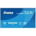 iiyama ProLite LH6581UHSG-1AG 65" 4K digital signage ekraan, 24/7, Android 14, valge raam (LH6581UHSG-1AG)