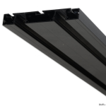 Kardinaprofiil 2-ne 2m, must RAL9005, LED ribale kuni 10 mm