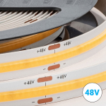 COB Ledriba 48V 8W 480 ledi IP 20 3000K 85lm/W CRI 90 8mm 1m