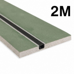 Alumiiniumprofiil ledribale v&otilde;i kardinale kipsplaadis 12,5 x 130 mm, 2 m