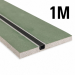Alumiiniumprofiil kardinale v&otilde;i ledribale kipsplaadis 12,5mm x 130mm, 1m