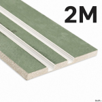 Alumiiniumprofiil 2-ne kardinale ja ledribale kipsplaadis 12,5 x 130 mm, 2 m
